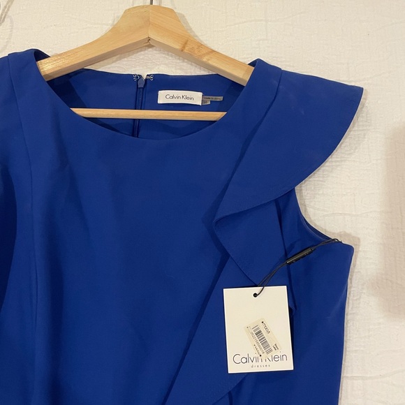 Blue Calvin Klein dress - size 10 - Picture 4 of 4